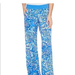 Lilly Pulitzer Seaside Beach Pant in Blue Ceviche